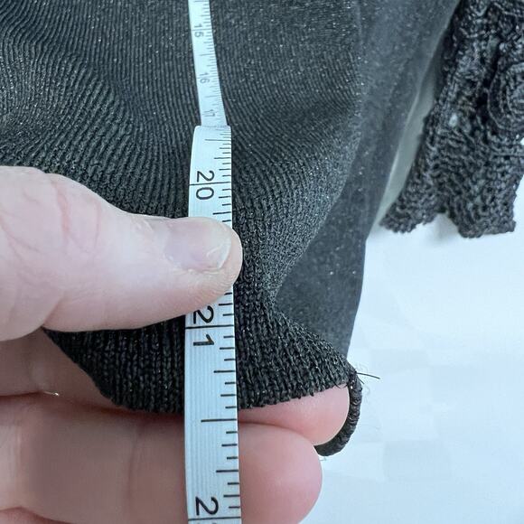 Y2K 90 Joseph A Women Y2K Top XL Crochet Bell Sleeve Whimsigoth Festival Boho - Picture 9 of 10